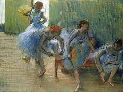 Dancers on a Bench Edgar Degas